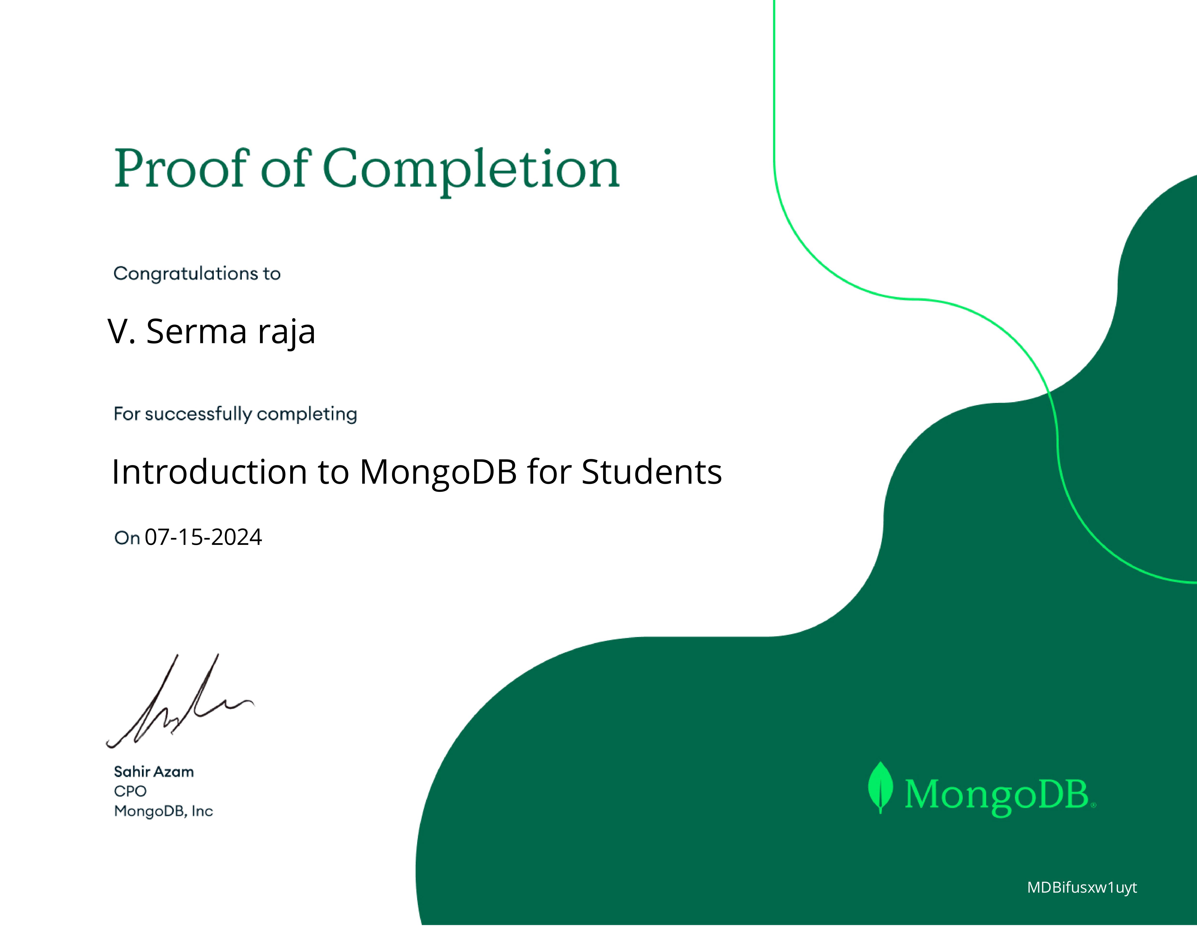 Introduction to MongoDB for Students